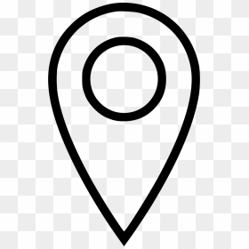 Map Marker Comments - Location Icon White Png Transparent, Png Download - marker line png