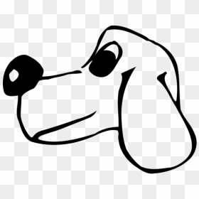 Comic Dog Head Png Icons - Dog Face From The Side Cartoon, Transparent Png - dog head png