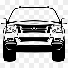 Car Grill Clipart Jpg Freeuse Library Vector Vehicle - Front Car Silhouette Png, Transparent Png - car vector png