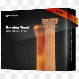 Burning Wood Effect Animation Video Mapping Toolkit - Projection Mapping, HD Png Download - burning png
