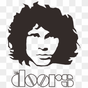 The Doors Logo Black And White Clip Arts - Jim Morrison The Doors Logo, HD Png Download - doors png