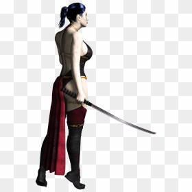 Woman With Sword Clip Arts - Transparent Woman With Sword, HD Png Download - sword vector png