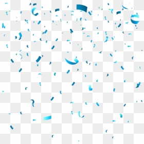 Blue Confetti Transparent Images - Gold And Blue Confetti Png, Png Download - blue confetti png