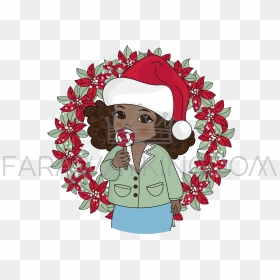 Christmas Wreath Vector Png, Transparent Png - christmas wreath vector png