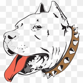 Pitbull Dog Head Png Picture Download - Perros Pitbull Para Dibujar, Transparent Png - dog head png