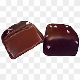 Semisweet Chocolate Covered Caramels With Sea Salt - Chocolates Transparent, HD Png Download - caramel png