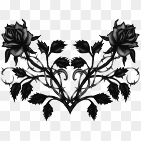 Transparent Black Roses, HD Png Download - black and white rose png