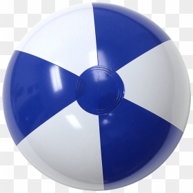 16" - Blue White Beach Ball, HD Png Download - beach balls png
