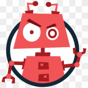 Robot Rojo C铆rculo Clipart - Red Robot Png, Transparent Png - circulo rojo png