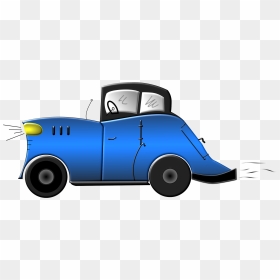 Blue Cartoon Cars - Old Cartoon Car Png, Transparent Png - old car png