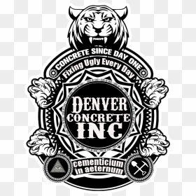 Denver Concrete Inc - Emblem, HD Png Download - concrete cracks png