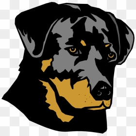 Clipart Dog Head Graphic Transparent Stock Rottweiler - Rottweiler Puppy Clipart, HD Png Download - dog head png