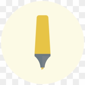 Highlighter, Stationery, Writting Tool Icon, Writting - Circle, HD Png Download - highlighter png
