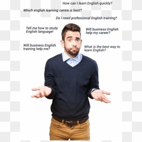 Confused On Learning English - Dont Believe In Santa, HD Png Download - confused person png