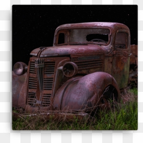 Rusty Old Tow Truck Canvas - Tow Truck, HD Png Download - old car png