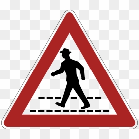 Traffic Switch Over Point Traffic Sign, HD Png Download - crosswalk png