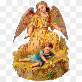 Antique Images Free Clip - Angel, HD Png Download - guardian angel png