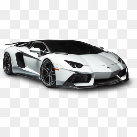 Lamborghini Aventador Lp White Car - Lamborghini Png Hd, Transparent Png - white car png