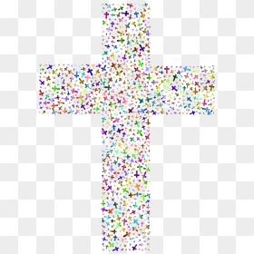 Jesus Christ Cross Crucifix Png Image - Colourful Cross Clipart, Transparent Png - crucifix png
