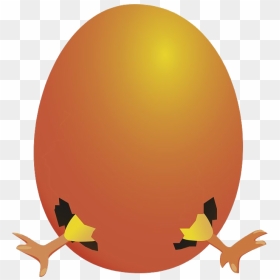 Orange Easter Egg Transparent Png - Hatching Egg Clipart, Png Download - orange circle png