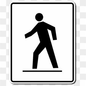 Danger Clipart Crosswalk - Pedestrian Crosswalk Sign, HD Png Download - crosswalk png