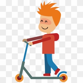 Kick Scooter Clip Art - Scooter Clipart Transparent Background, HD Png Download - scooter png