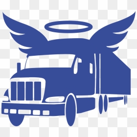 Semi Truck With Angel Wings, HD Png Download - guardian angel png