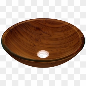 Mr Direct 628 Wood Grain Glass Vessel Bathroom Sink, - Bathroom Sink, HD Png Download - wood grain png
