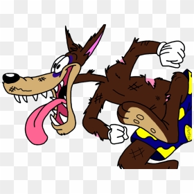 Showing Cartoon In Love Wolf, HD Png Download - wolf cartoon png