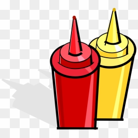 Ketchup And Mustard Png - Condiment Bottles Clip Art, Transparent Png - mustard png
