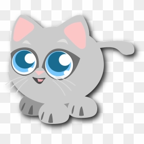 Clipart Cute Baby Cat, HD Png Download - cat vector png