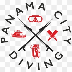Transparent Snorkeling Gear Clipart - Panama City Diving Logo, HD Png Download - red cross logo png