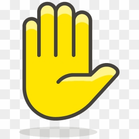 Raised Hand Emoji Clipart - Vector Raise Hand Icon, HD Png Download - raised hands png