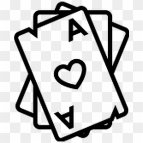 Tattoo Cards Casino Oldschooltattoo - Playing Cards Tattoo Line Drawing, HD Png Download - card suits png