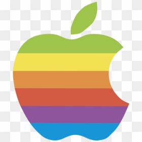 Rainbow Apple Logo Vector, HD Png Download - apple logo png transparent