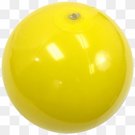16" - Yellow Beach Ball Png, Transparent Png - beach balls png