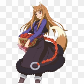 Download Spice And Wolf Transparent Png For Designing - Anime Holo Spice And Wolf, Png Download - wolf cartoon png