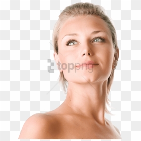 Free Png Download Face Blonde Looking Up Png Images - Women Face No Background, Transparent Png - woman face png