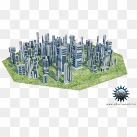 Low Poly Futuristic Towers 3d Model Free Download Buildings - Futuristic Buildings 3d Models, HD Png Download - futuristic png
