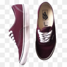 Vans Off The Wall Maroon, HD Png Download - vans png