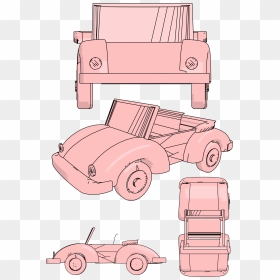 Old Car Draw Clipart - Clip Art, HD Png Download - old car png