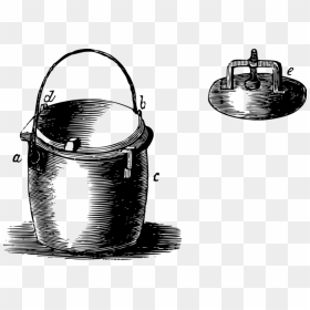 Vintage Cooking Pot Clip Arts - Pressure Cooker, HD Png Download - cooking pot png