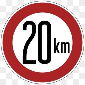 Speed Limit 20 Png, Transparent Png - speed png