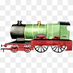 Paper Steam Locomotive Rail Transport Train - Clipart Steam Train, HD Png Download - steam train png