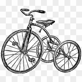 Cycle Vector Tricycle - Tricycle Drawing, HD Png Download - tricycle png