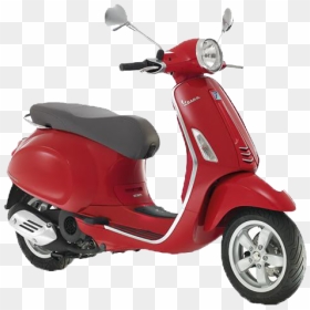 Scooter Png Free Image Download - Vespa Primavera Red 2019, Transparent Png - scooter png