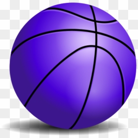 Basketball Ball Clipart Picture Library Download Purple - Clipart Transparent Basketball Png, Png Download - basketball ball png