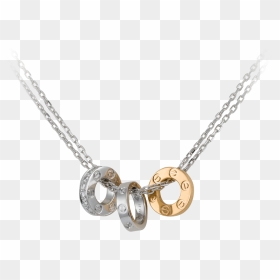 Cartier Love Collection Pendant, HD Png Download - rapper gold chain png