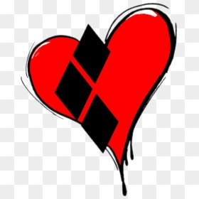 Joker And Harley Quinn Heart , Png Download - Harley Quinn Logo Png, Transparent Png - harley quinn logo png