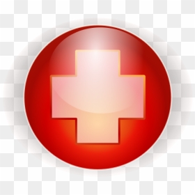 Red Cross Button - Green Cross, HD Png Download - red cross logo png